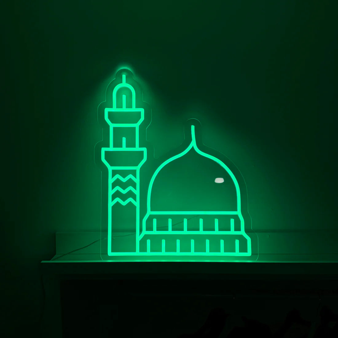 Masjid Nabawi Neon Light - Islamic Art UK