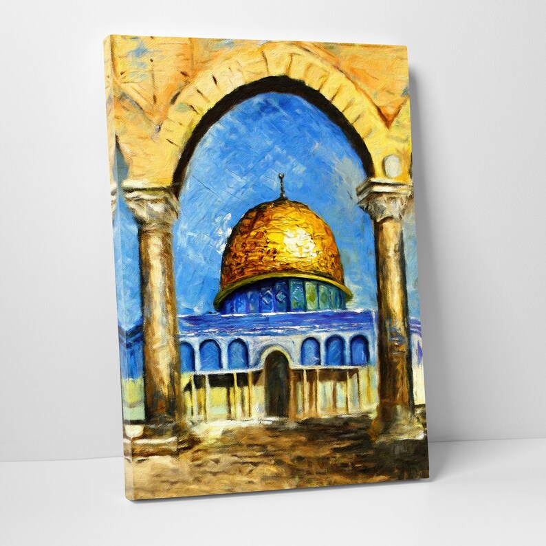Handmade Painting Of Al Aqsa Mosque - Islamic Art UK