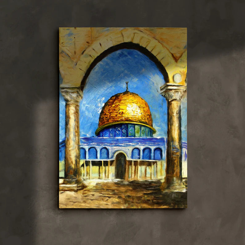 Handmade Painting Of Al Aqsa Mosque
