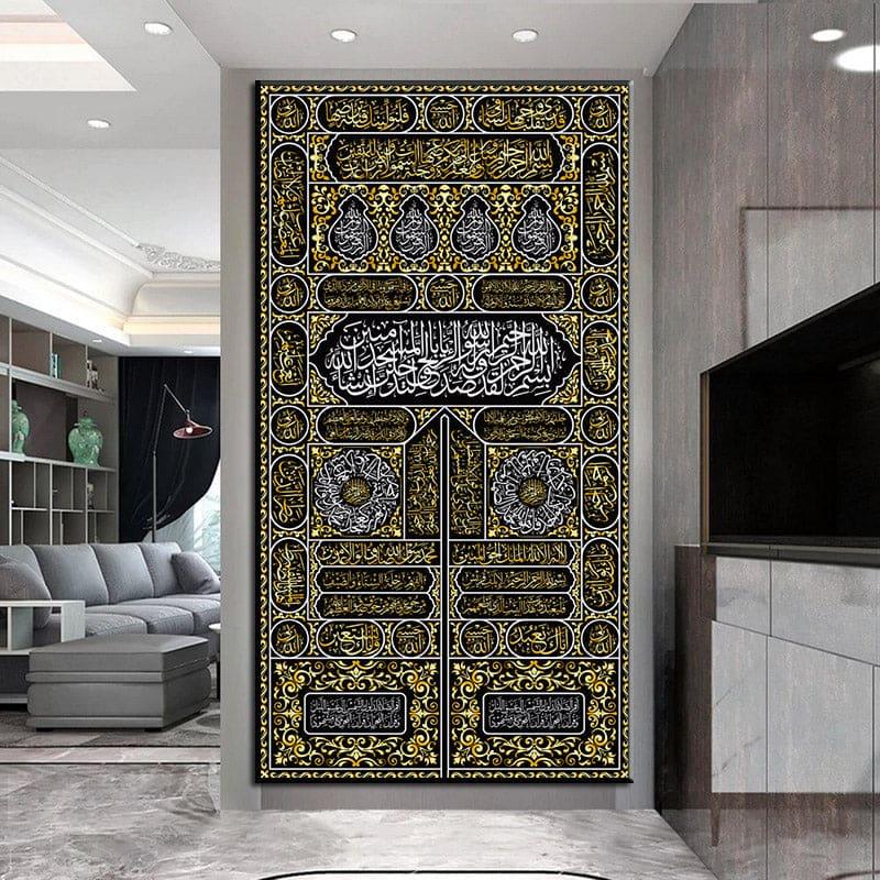 The Door Of The Kaaba Canvas Print - Islamic Art Ltd